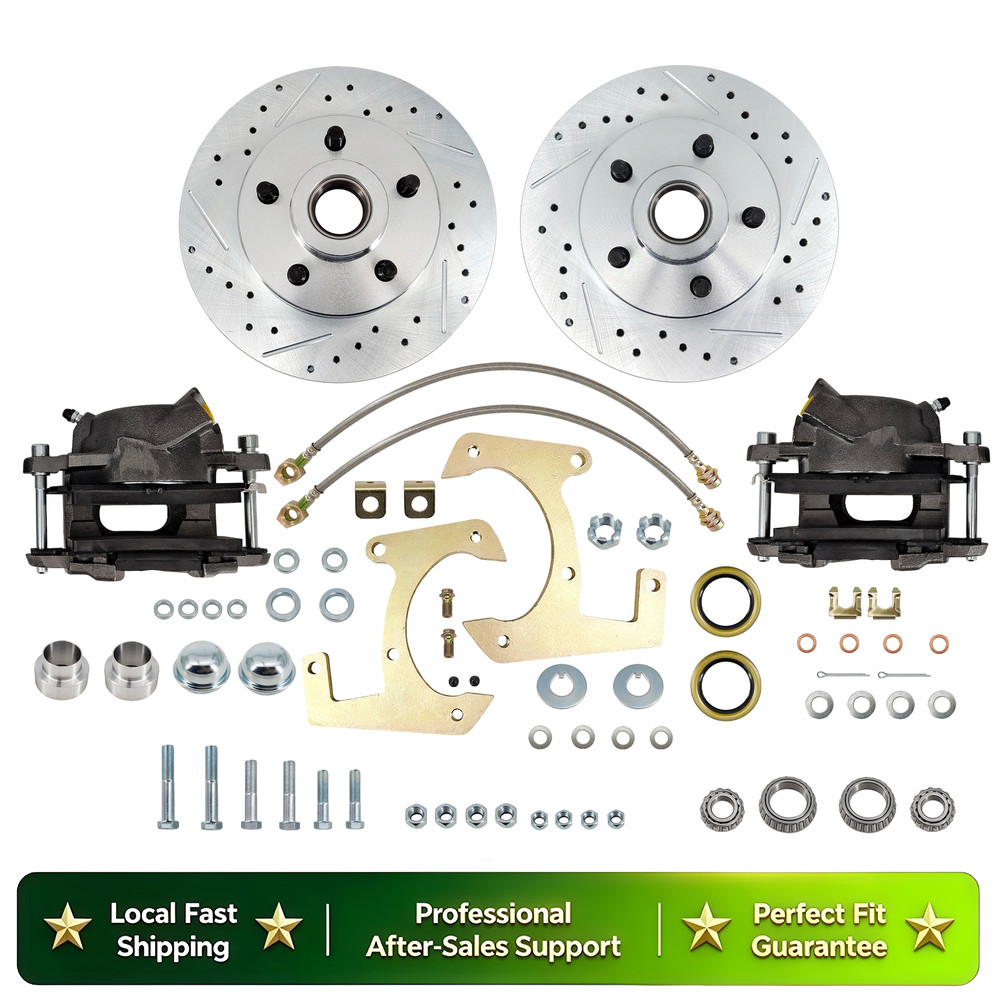 New Front Deluxe Disc Brake Kit For 1948 -1956 Ford F100 Half Ton Truck , 5x4.5\