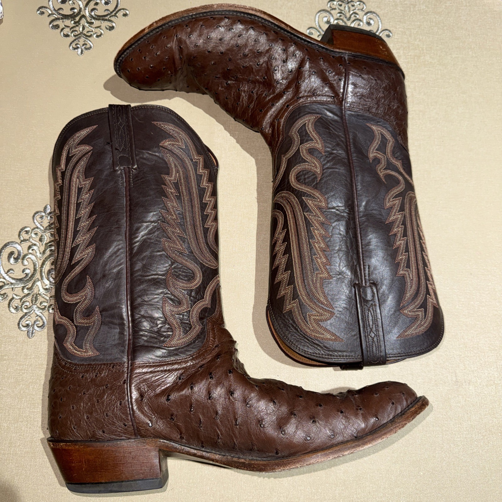 Lucchese 14D FQ Ostrich N1154R 3 Lucchese 14D FQ Ostrich N1154R 3