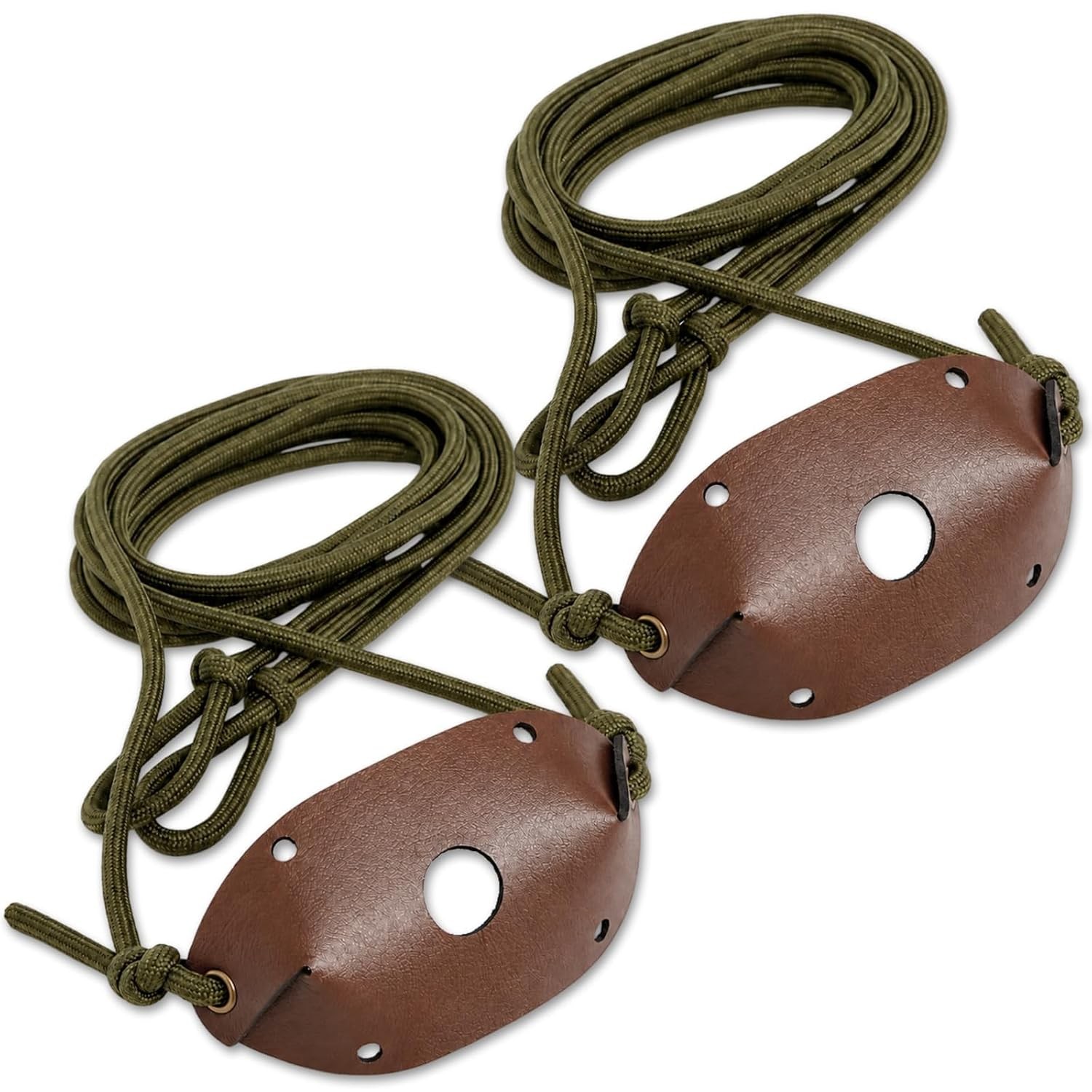 Handmade Leather Shepherd Sling Old-Fashioned Rock Thrower, 2 Pcs
