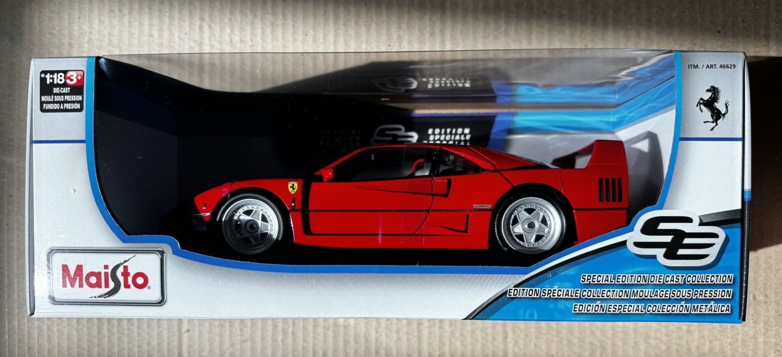 New Maisto red Special Edition car 1987 Ferrari F40 scale 1:18