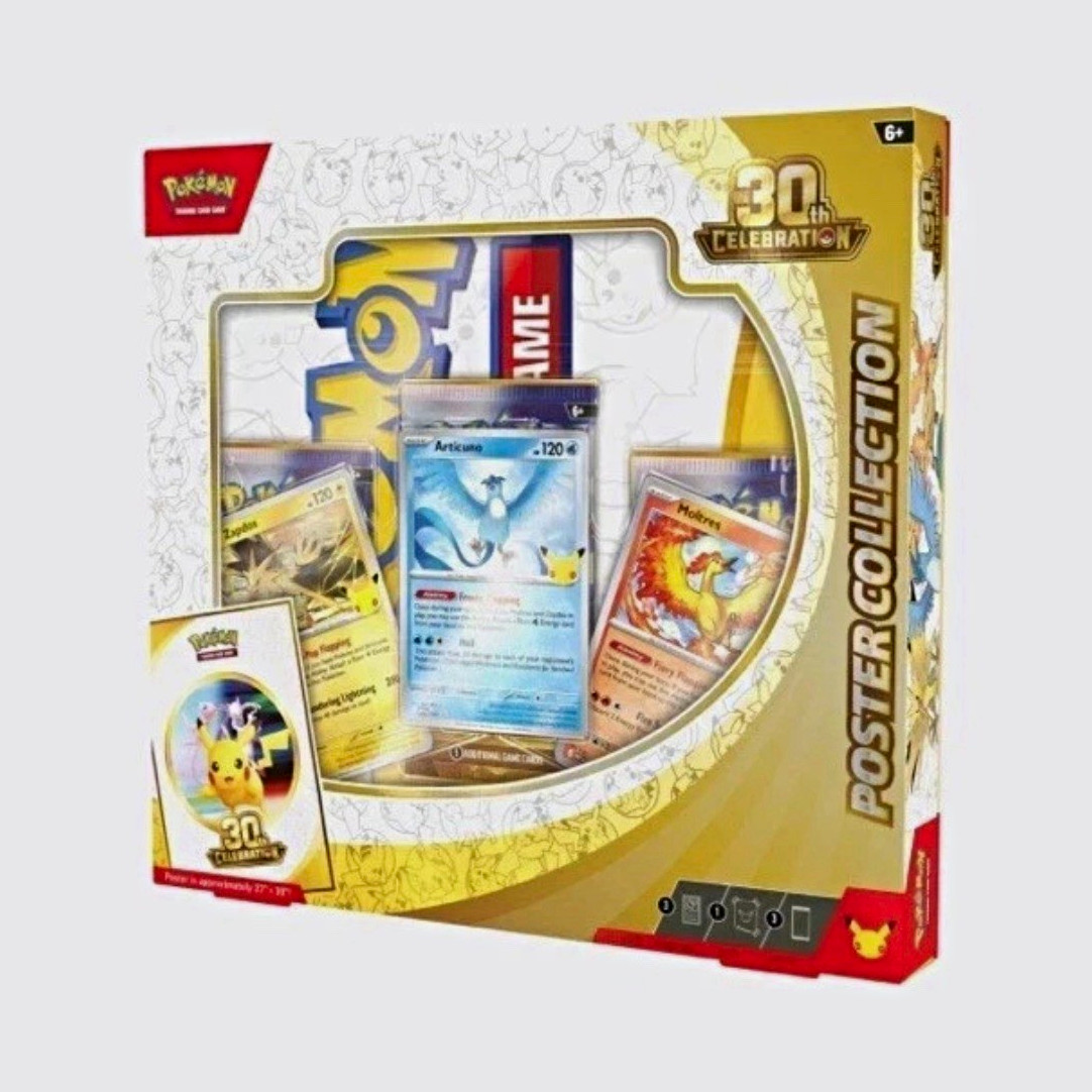 Pokémon TCG: 30th Anniversary Celebration Poster Collection Box New Celebration. Pokémon TCG: 30th Anniversary Celebration Poster Collection Box New Celebration.