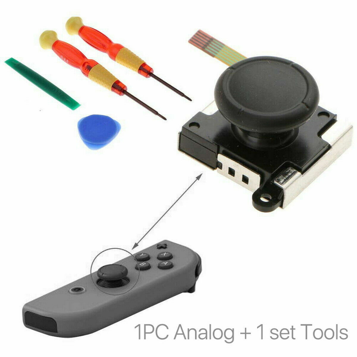 1 or 2 Joystick Thumb Stick Replacement 3D Analog For Nintendo Switch NS Joy-Con 1 or 2 Joystick Thumb Stick Replacement 3D Analog For Nintendo Switch NS Joy-Con