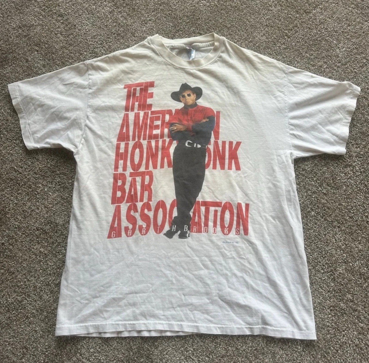 Vintage 1993 Garth Brooks Honky Tonk Bar Association Tour Shirt Large Vintage 1993 Garth Brooks Honky Tonk Bar Association Tour Shirt Large