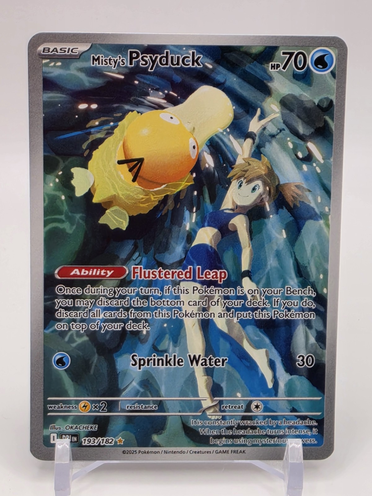 Misty\'s Psyduck IR 193/182 Destined Rivals Card Pokemon TCG Misty\'s Psyduck IR 193/182 Destined Rivals Card Pokemon TCG