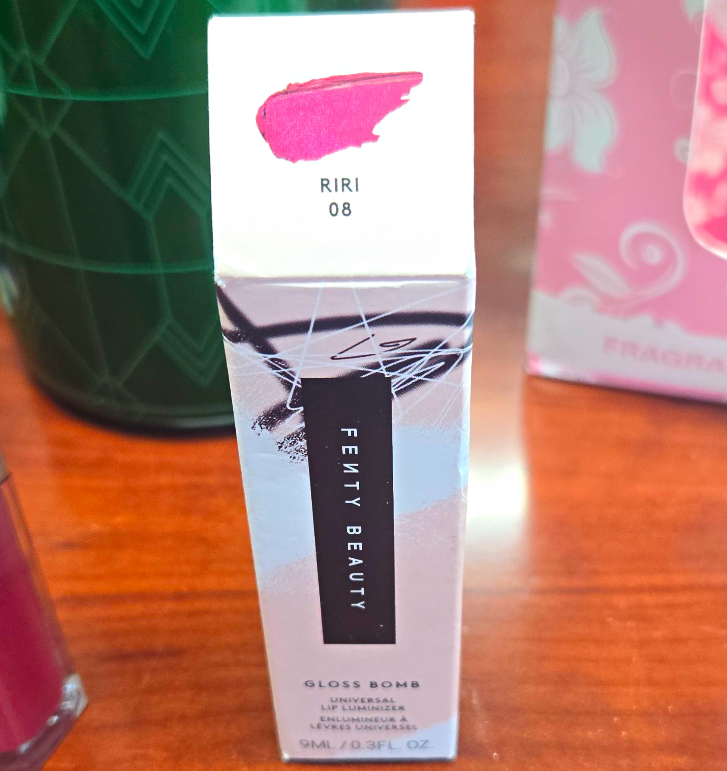Fenty Beauty Gloss Bomb Lip Gloss Shimmer Shine Pink Riri 08 0.3 fl oz Fenty Beauty Gloss Bomb Lip Gloss Shimmer Shine Pink Riri 08 0.3 fl oz