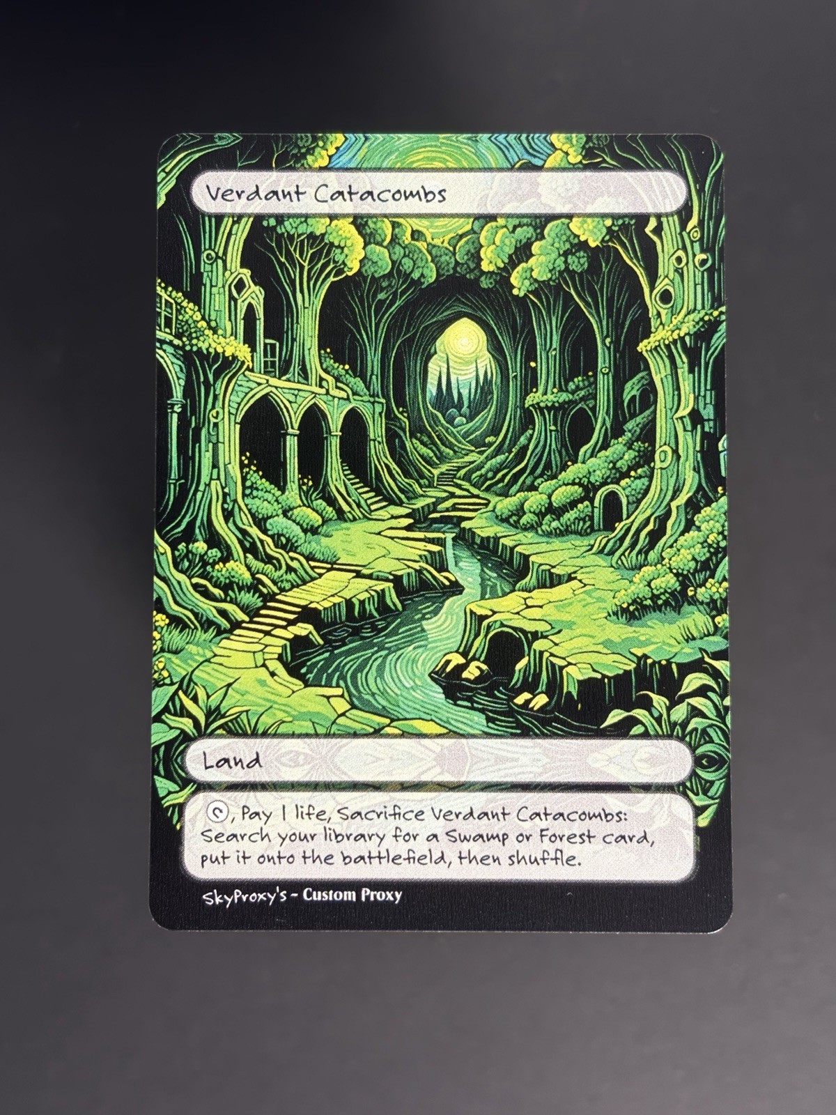 MTG - Verdant Catacombs - Van Gogh Style - Card For EDH and Playtest MTG - Verdant Catacombs - Van Gogh Style - Card For EDH and Playtest
