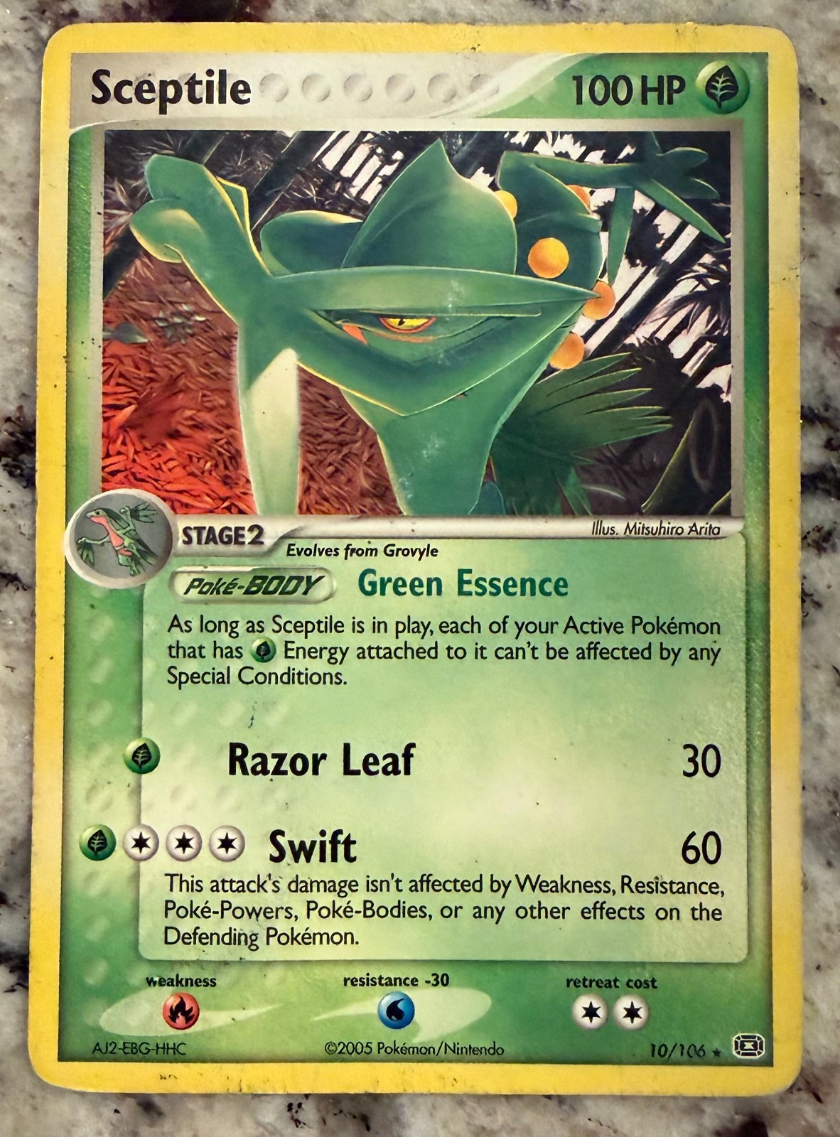 Sceptile(EX Emerald) - 10/106 MP Rare Deck Exclusives Pokemon