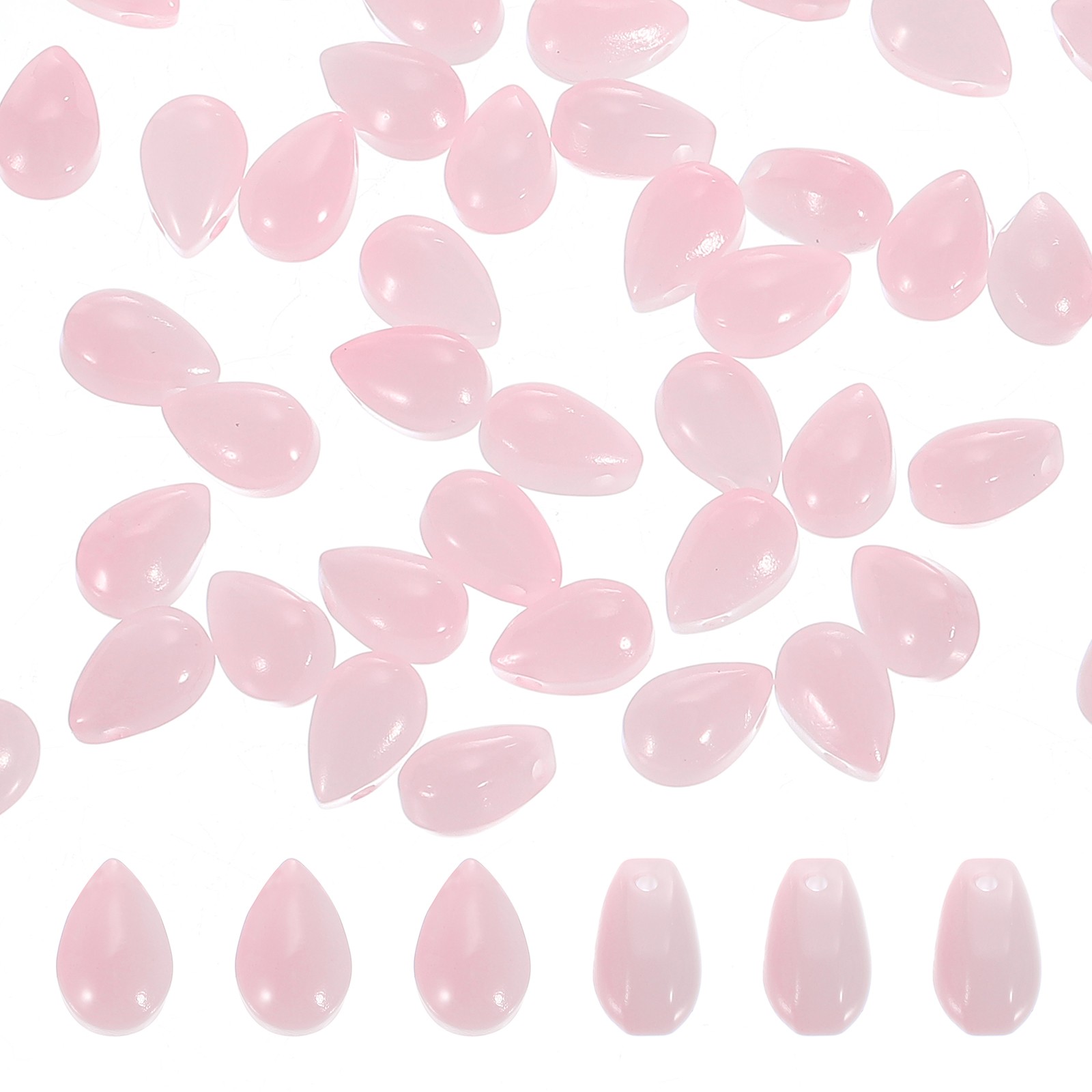 Teardrop Czech Glass Beads, 50 Pcs Bohemia Beads, Pink, 6x9mm Teardrop Czech Glass Beads, 50 Pcs Bohemia Beads, Pink, 6x9mm