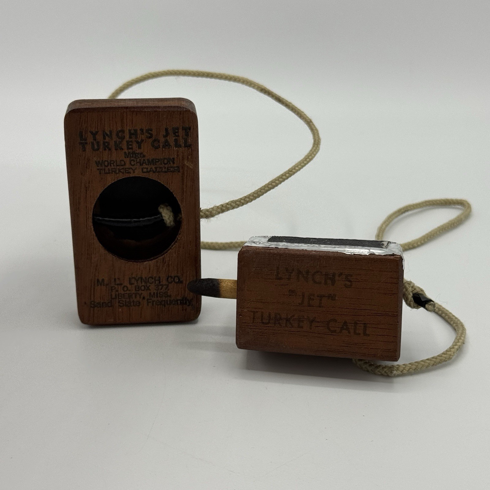 Vintage Lynch’s Jet Friction Turkey Call Slate Peg M.L. Lynch Co.