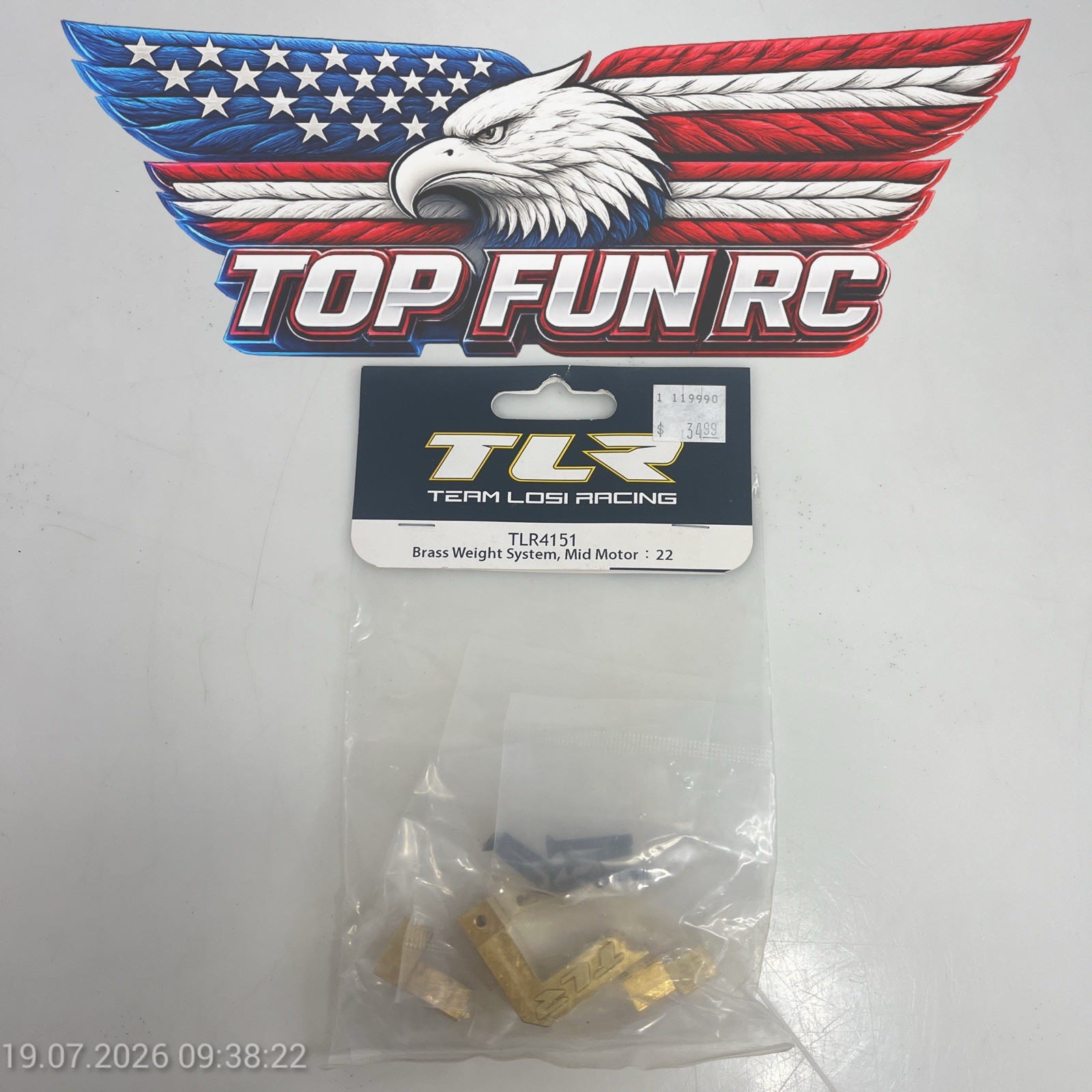 TLR4151 Brass Weight System Mid Motor 22 TLR4151 Brass Weight System Mid Motor 22