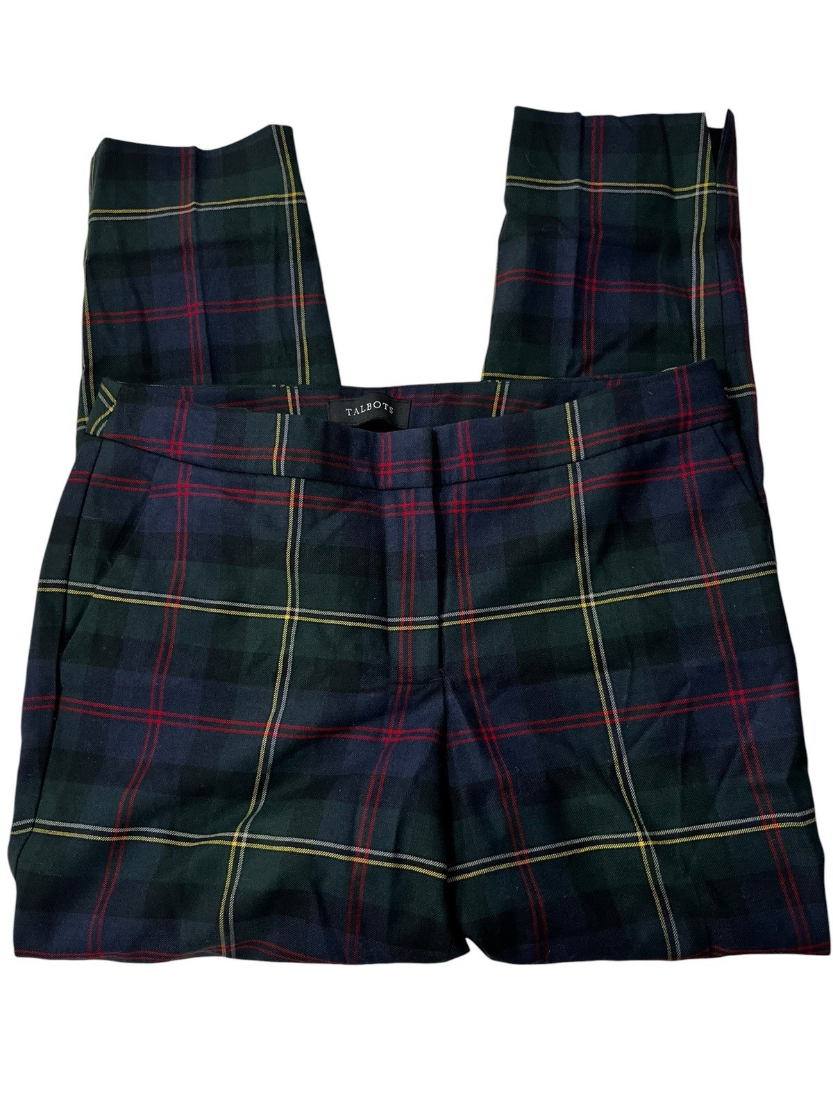 Talbots Hampshire Tartan Ankle lined Pants Women\'s size 6P