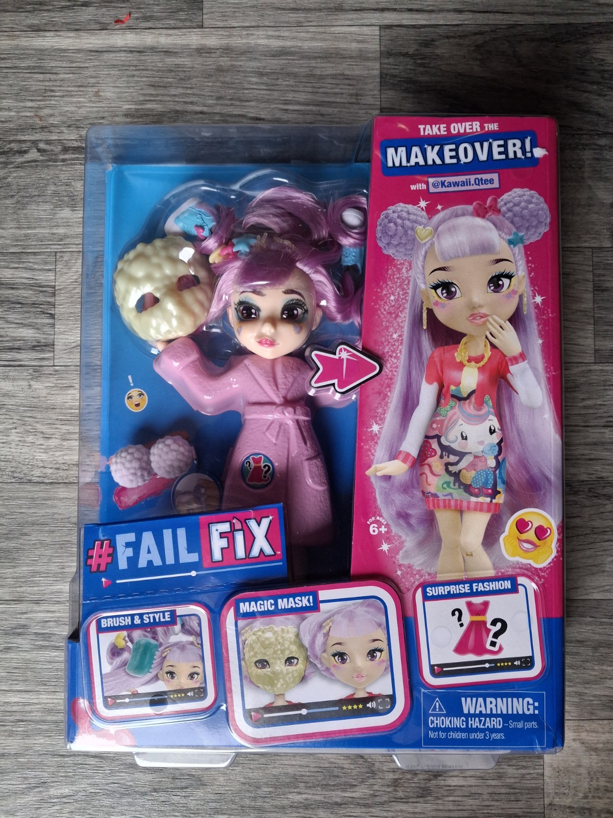 FailFix Dolls Kawaii Q-tee Total Makeover Doll 8.5” Fashion Doll NEW FailFix Dolls Kawaii Q-tee Total Makeover Doll 8.5” Fashion Doll NEW