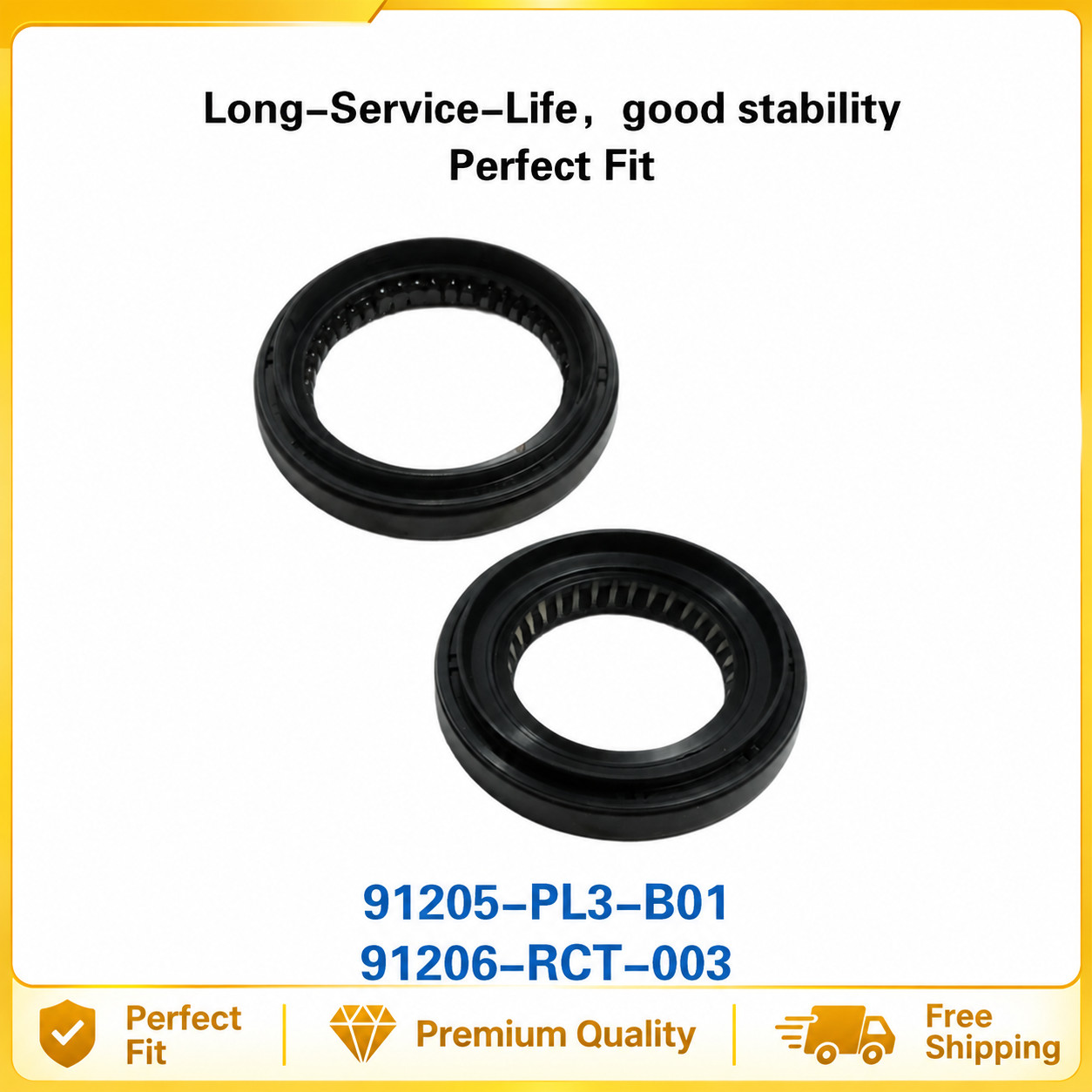 NEW 2PC Set FOR Honda K-Series 6SPD Axle Seals RSX TSX CIVIC SI 91206-RCT-003