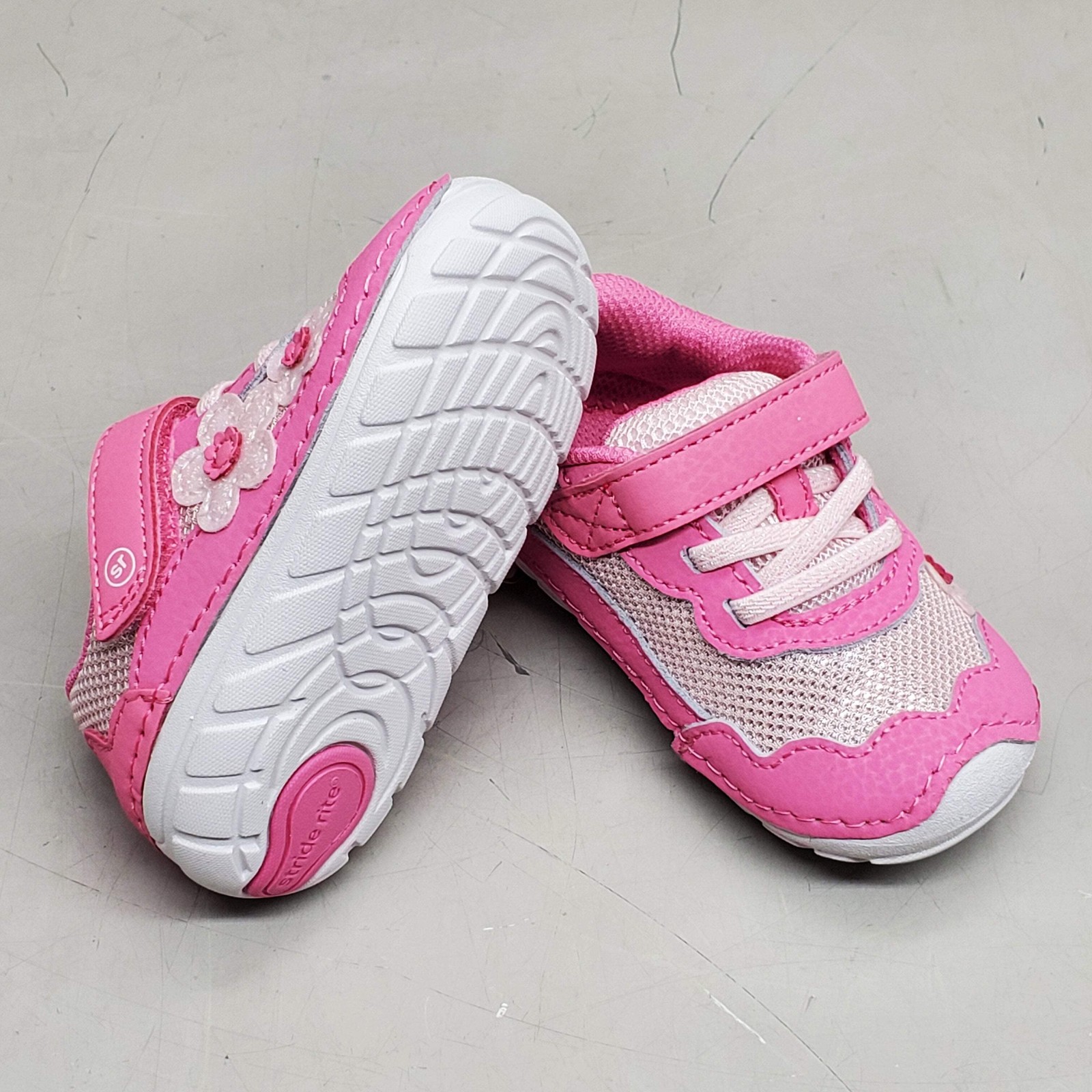 STRIDE RITE SM Rosa Sneaker Shoes Toddler SZ 5.5W Blush BG041102