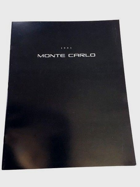 1995 Chevrolet Chevy Monte Carlo Original Car Sales Brochure Catalog - Z34 LS 1995 Chevrolet Chevy Monte Carlo Original Car Sales Brochure Catalog - Z34 LS