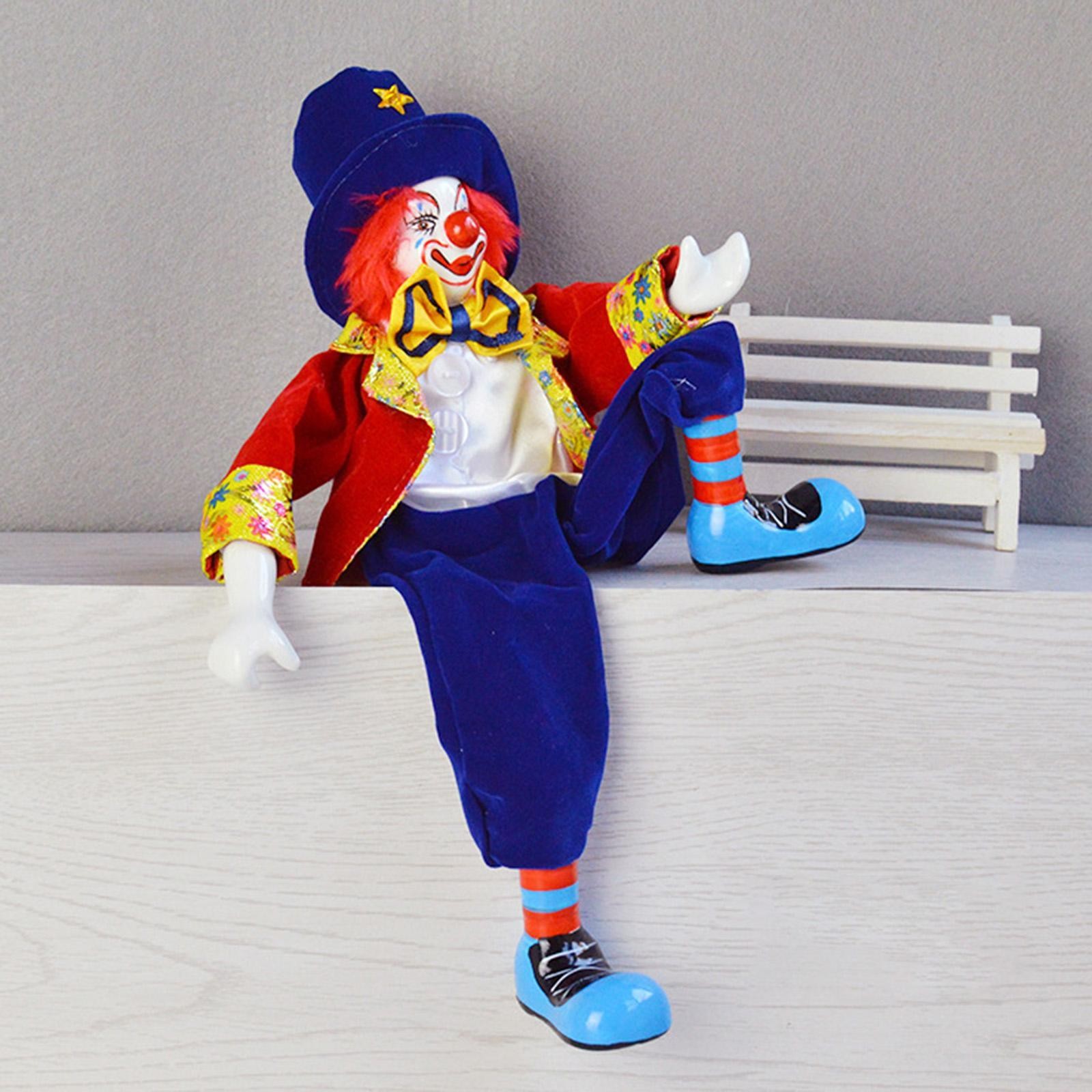 Funny Clown Figurine Gift Party Favor Action Figure for Festival Housewarming