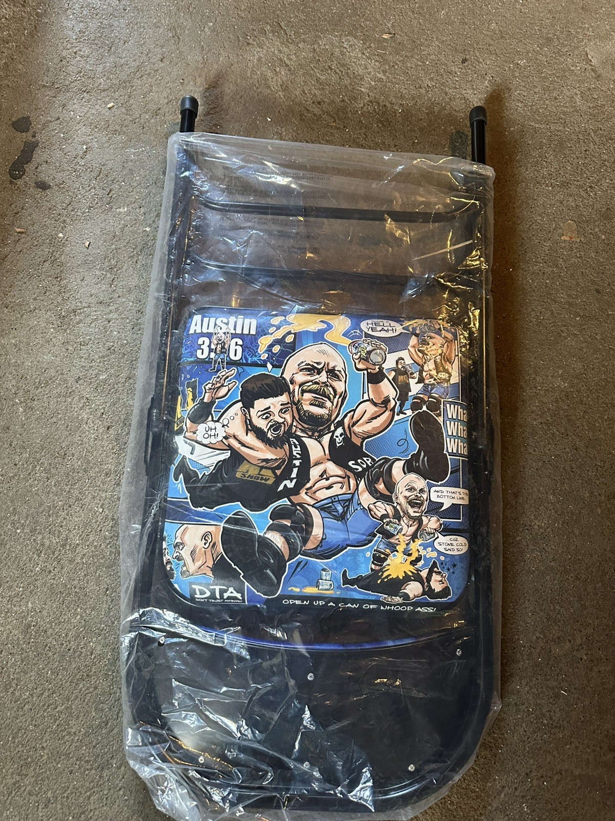 WWE WrestleMania 38 Ringside Chair Steve Austin vs Kevin Owens 2022 AT&T WWE WrestleMania 38 Ringside Chair Steve Austin vs Kevin Owens 2022 AT&T