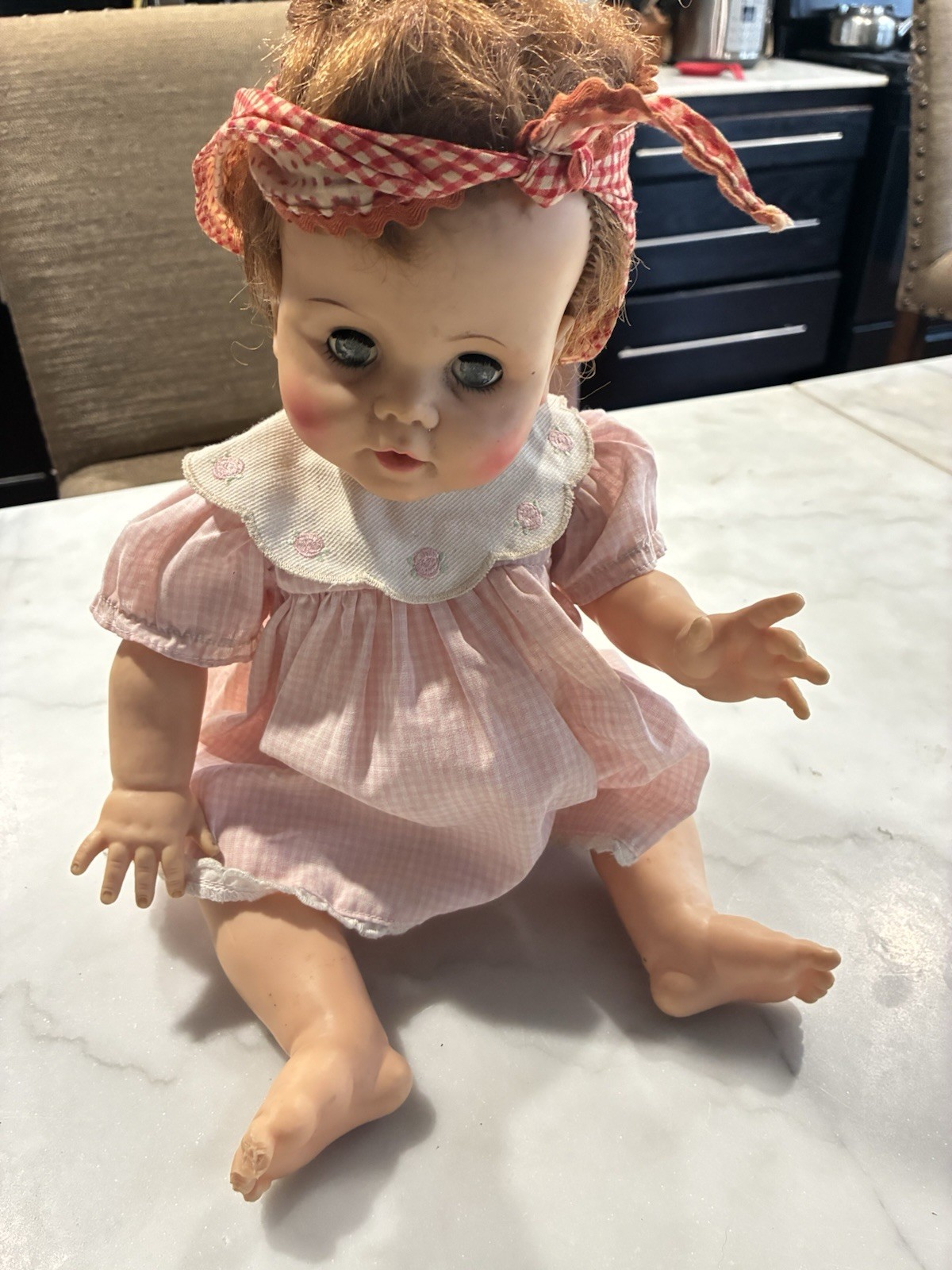Vtg Betsy Wetsy Ideal Toys Baby Doll Molded Hair Rubber Jointed Sleepy Eyes Vtg Betsy Wetsy Ideal Toys Baby Doll Molded Hair Rubber Jointed Sleepy Eyes