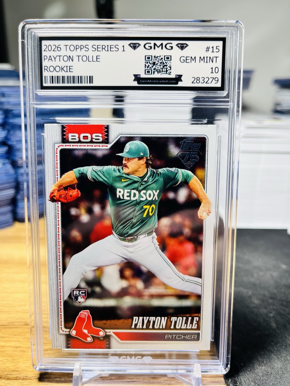 2026 Topps Series 1 Payton Tolle Rookie GMG Graded 10 Gem Mint 💎 RC #15 2026 Topps Series 1 Payton Tolle Rookie GMG Graded 10 Gem Mint 💎 RC #15