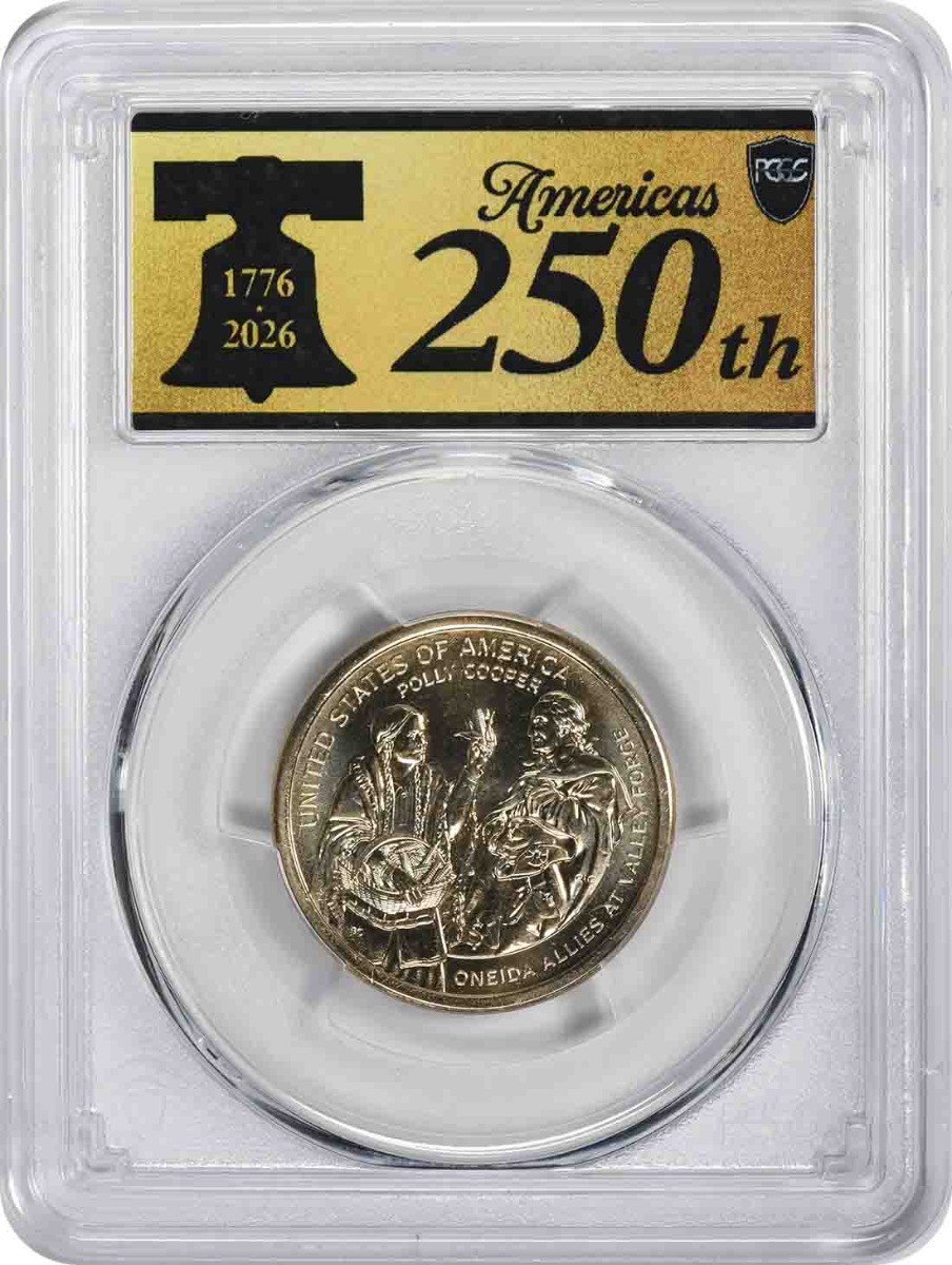 2026-D Sacagawea Native American Dollar Position A MS67 FDOI PCGS Anniv Label