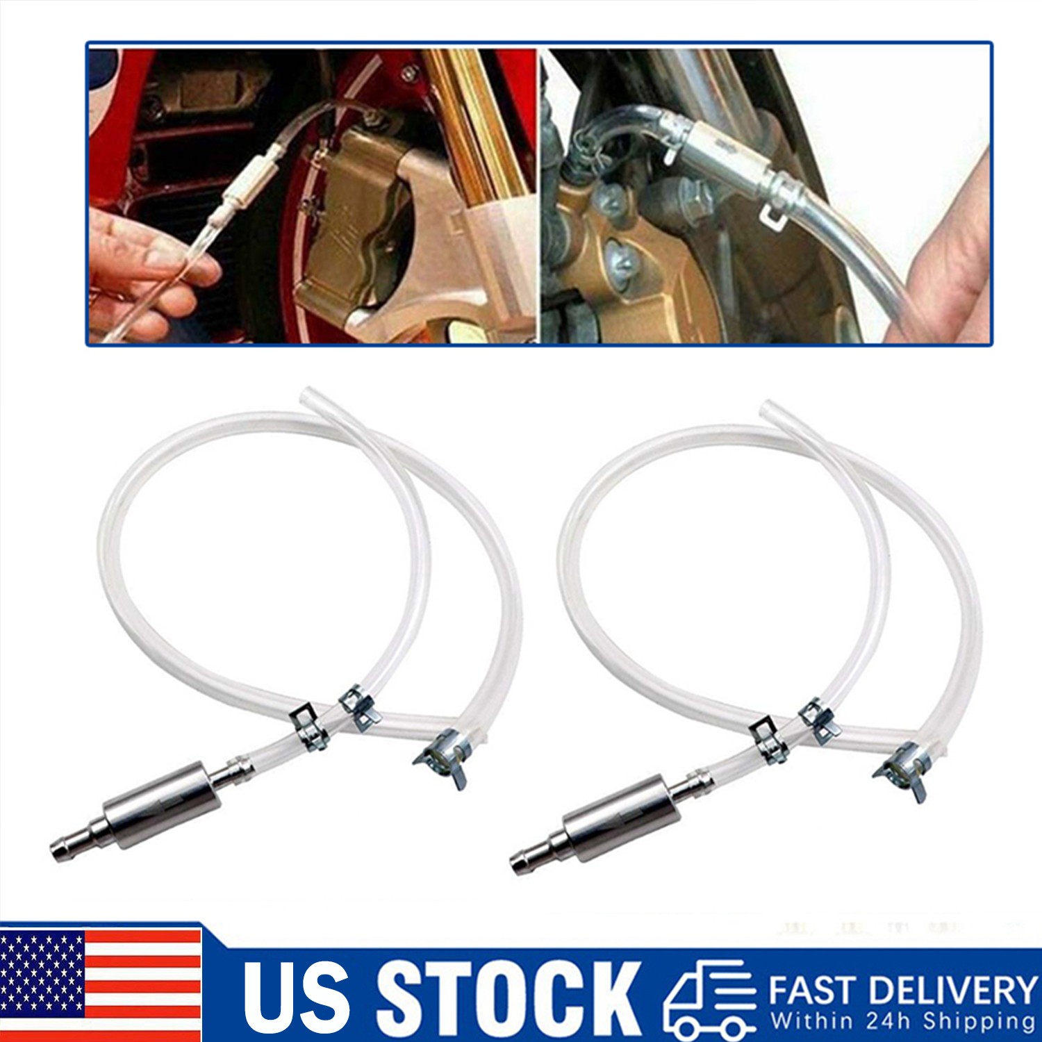 2 PCS Car Motorcycle Brake Bleeder Hose, One Way Check Valve Tube Bleeding Tool 2 PCS Car Motorcycle Brake Bleeder Hose, One Way Check Valve Tube Bleeding Tool