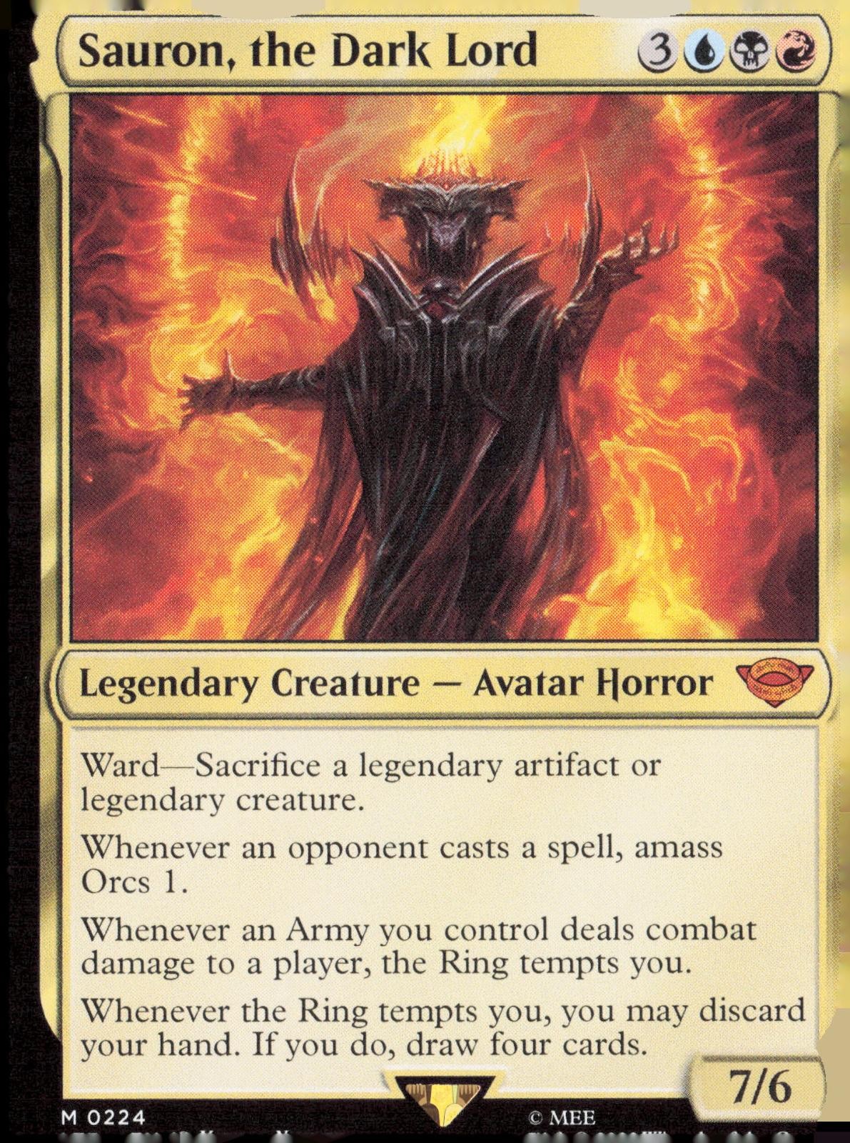 SAURON, THE DARK LORD 224 FOIL NM/M