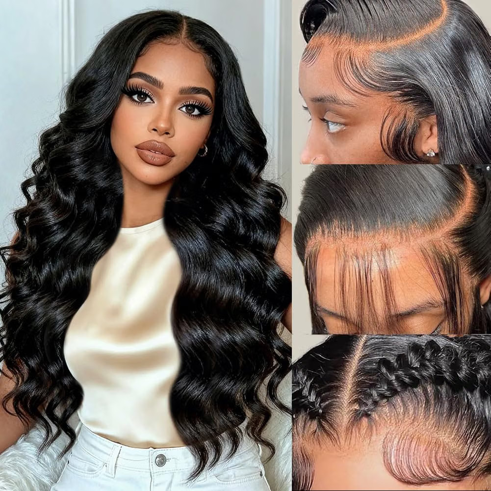 Body Wave 13x6 Lace Front Wig Human Hair 200% Density Glueless 14\
