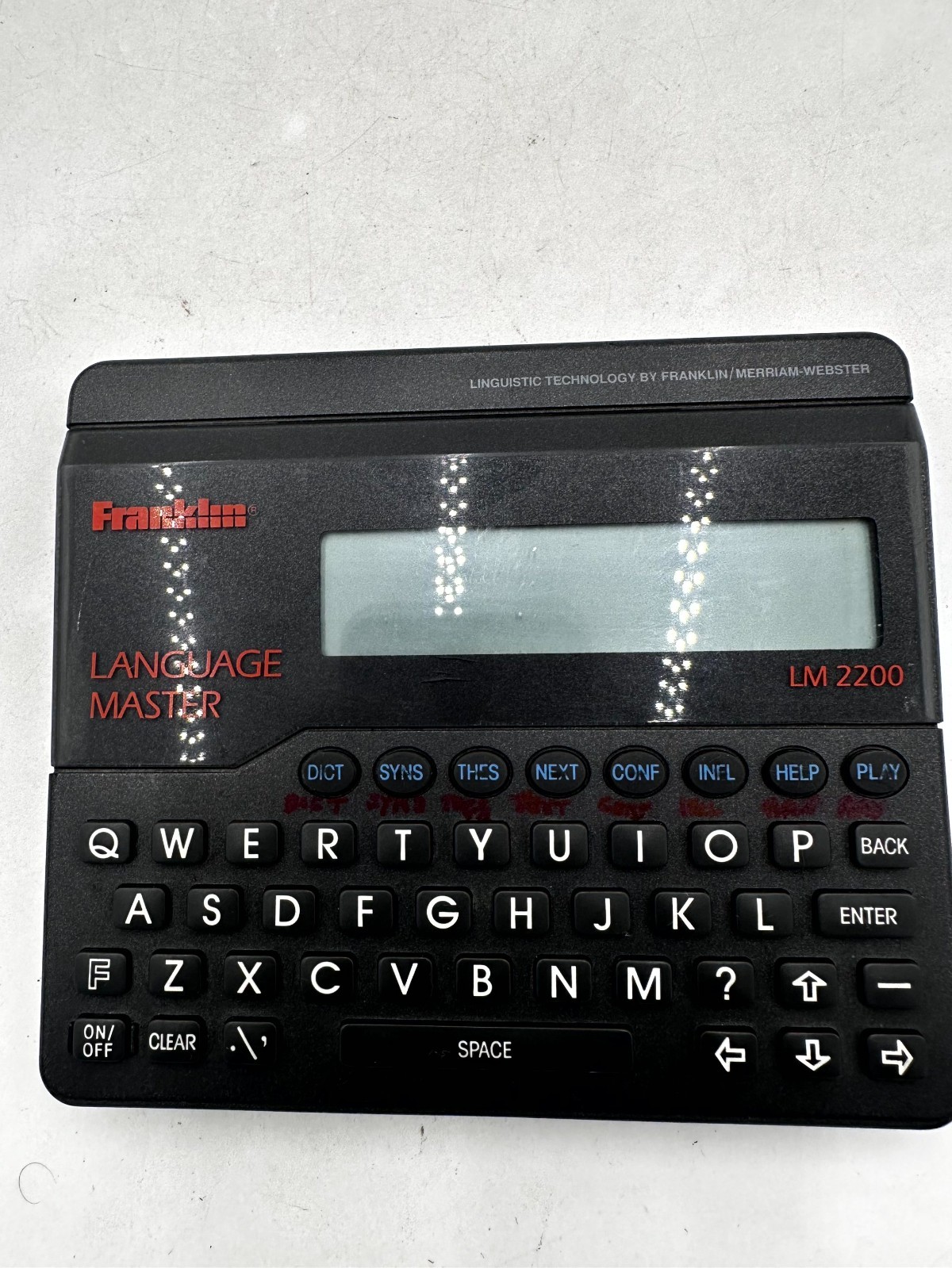 VTG Franklin Language Master LM-2200 Portable Electronic Dictionary Thesaurus