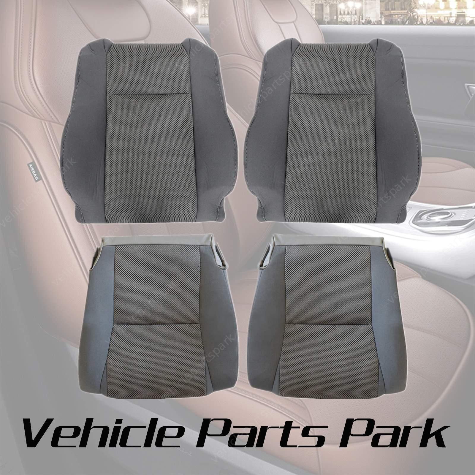 For 2009-2015 Toyota Tacoma 4-Door Driver & Passenger Cloth SEAT COVER 4PCS 