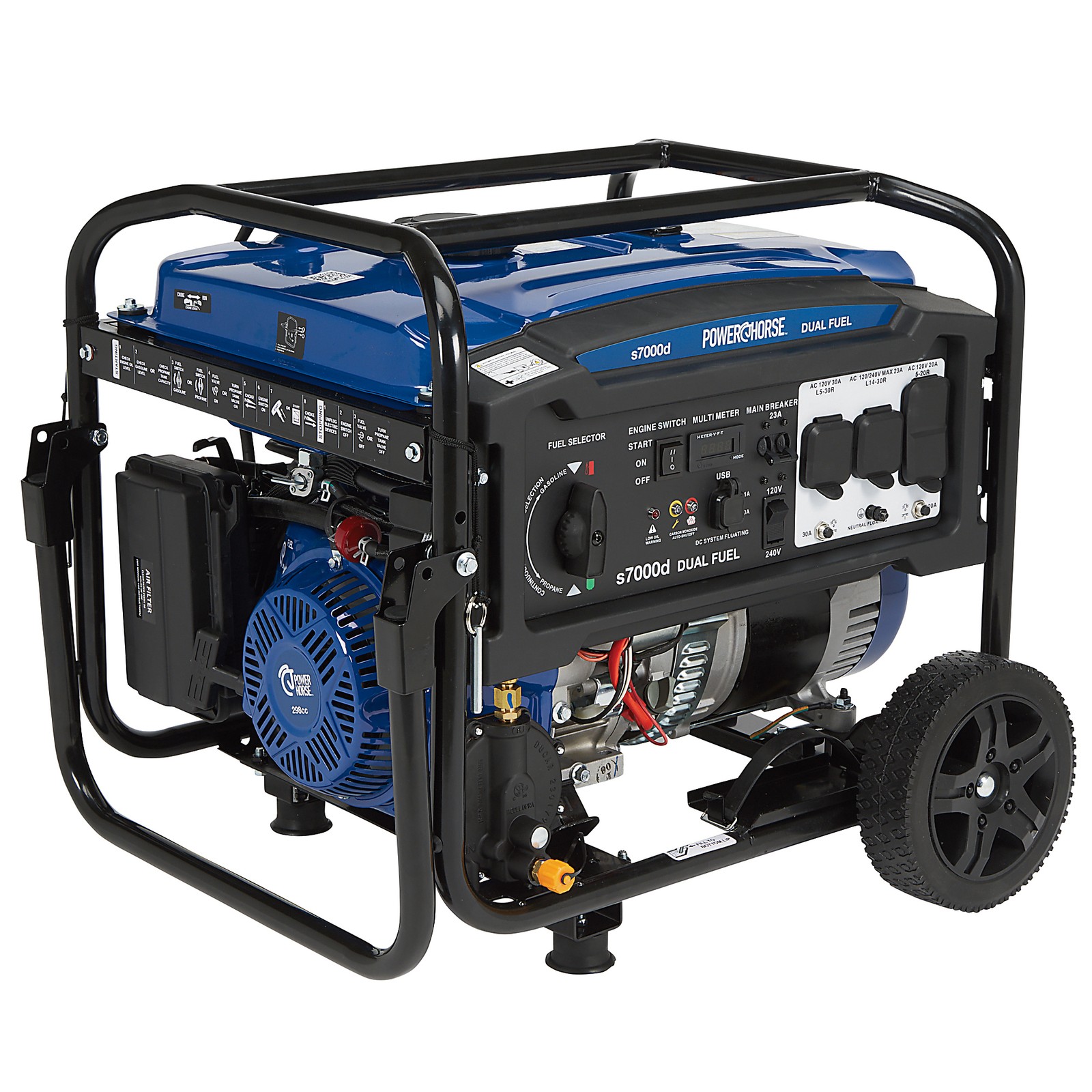 Powerhorse Portable Generator with Electric Start, 7000 Watts Powerhorse Portable Generator with Electric Start, 7000 Watts