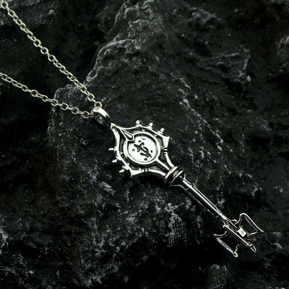 Doom Eternal Key Necklace 3d Pendant Double Sided Vintage Gamer Jewellery Fan Doom Eternal Key Necklace 3d Pendant Double Sided Vintage Gamer Jewellery Fan