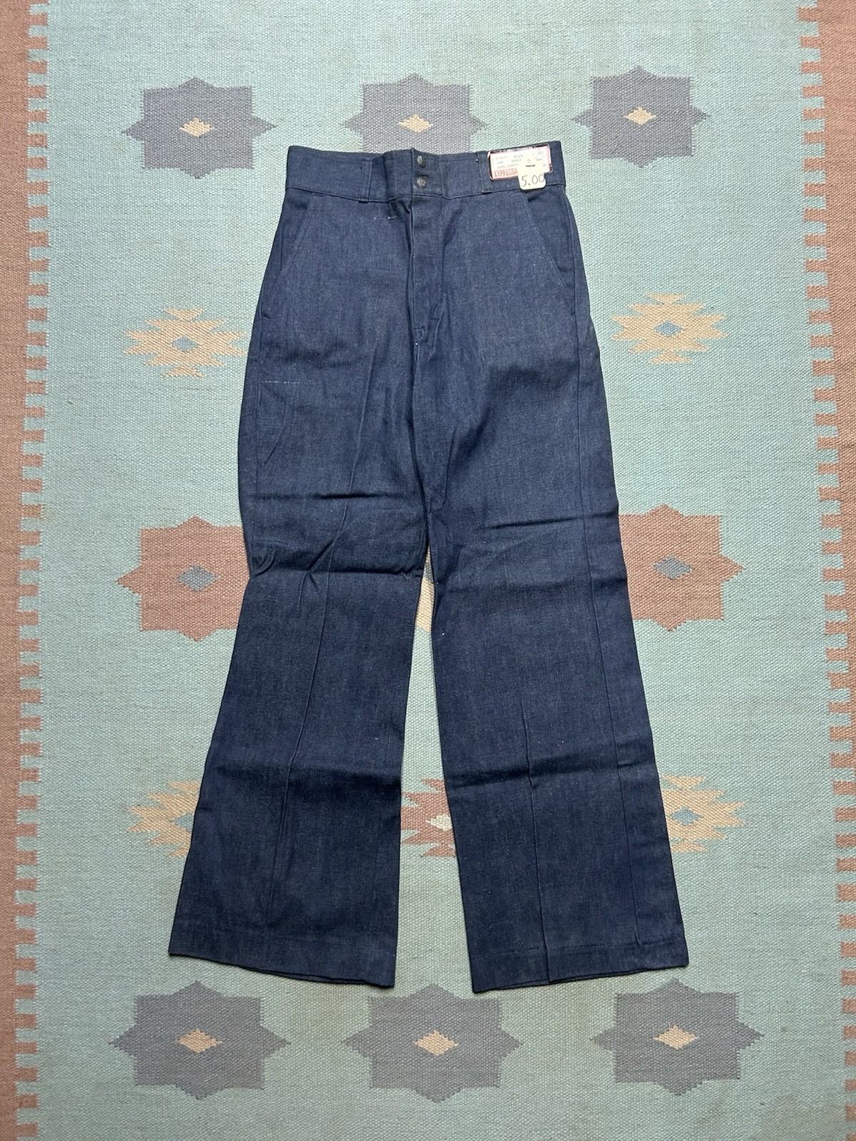 NEW Vintage 70s denim bell bottom jeans campus expressions NWT DEADSTOCK 27x30 NEW Vintage 70s denim bell bottom jeans campus expressions NWT DEADSTOCK 27x30