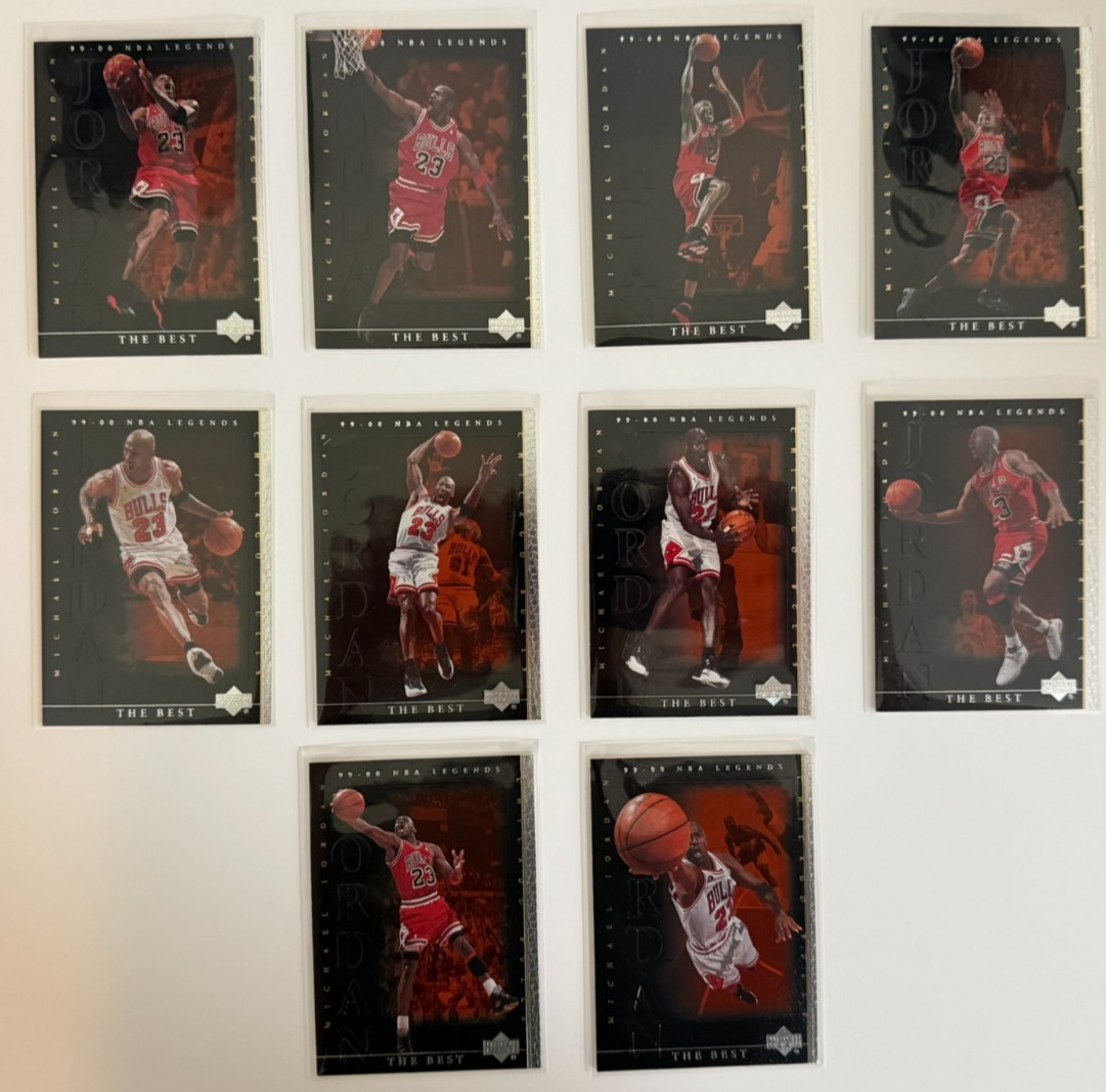 1999-00 Upper Deck NBA Legends The Best Michael Jordan #81-#90 Lot of 10 Cards