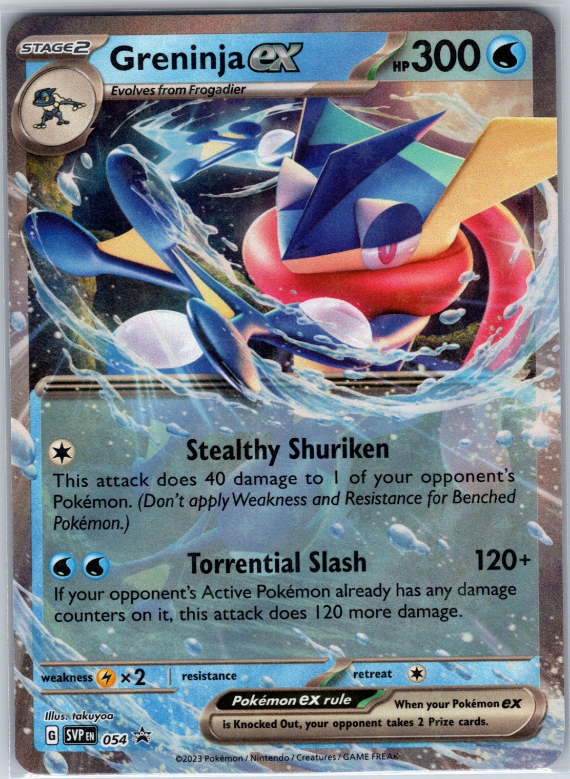 Greninja ex Promo SV: Scarlet & Violet Promo Cards 054 NM Greninja ex Promo SV: Scarlet & Violet Promo Cards 054 NM