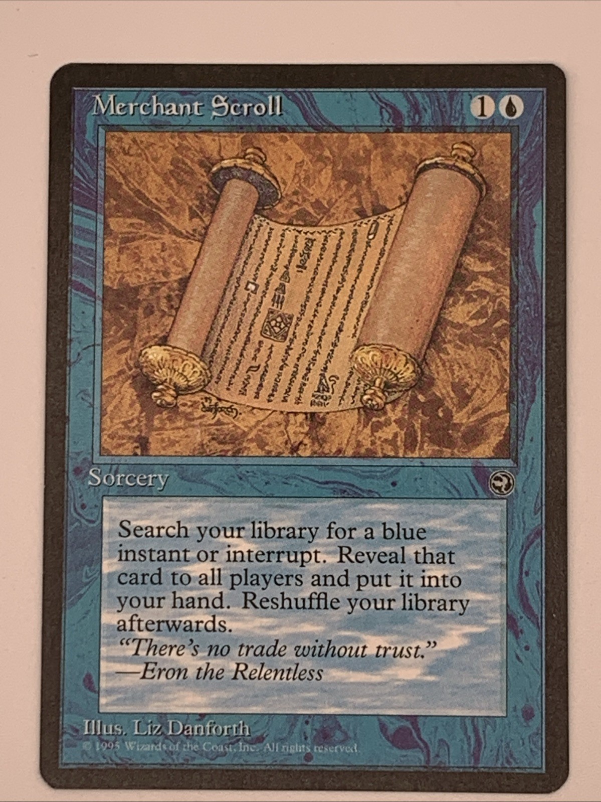 MTG NM Merchant Scroll Homelands & Tracking MTG NM Merchant Scroll Homelands & Tracking