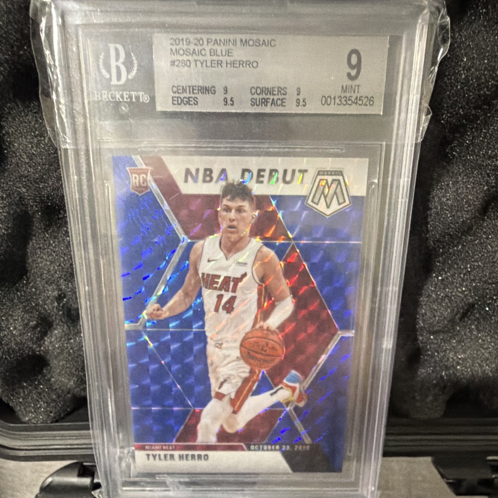 Panini 2019-20 Mosaic Tyler Herro Heat NBA Debut #280 Mosaic Blue /99 RC