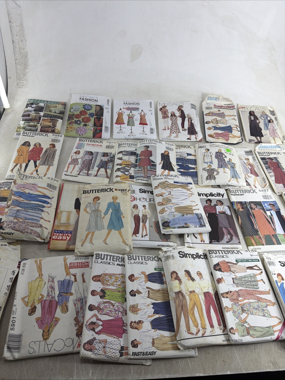 Vintage Butterick McCall Simplicity Sewing Pattern Lot Mixed Size Designer Dress Vintage Butterick McCall Simplicity Sewing Pattern Lot Mixed Size Designer Dress