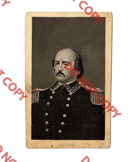 Antique c. 1870 General Benjamin Franklin Butler Civil War CDV Photo Antique c. 1870 General Benjamin Franklin Butler Civil War CDV Photo