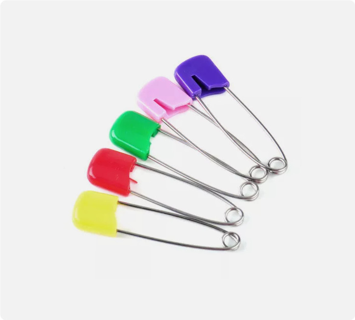 50Pcs Diaper Nappy Saliva Towel Pins Safety hold Craft Clips Locking Cloth