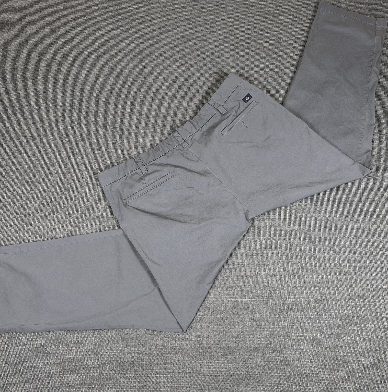 Dockers Workday Khaki Pants Mens 40x30 Gray Smart 360 Flex Straight Stretch