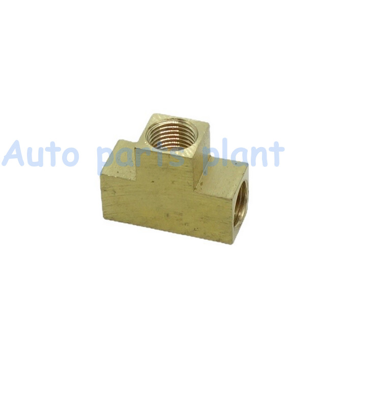 NEW Metric Tee M10X1 M10X1.0 Female Fitting Brass Brake Oil Fuel Gauge Adapter