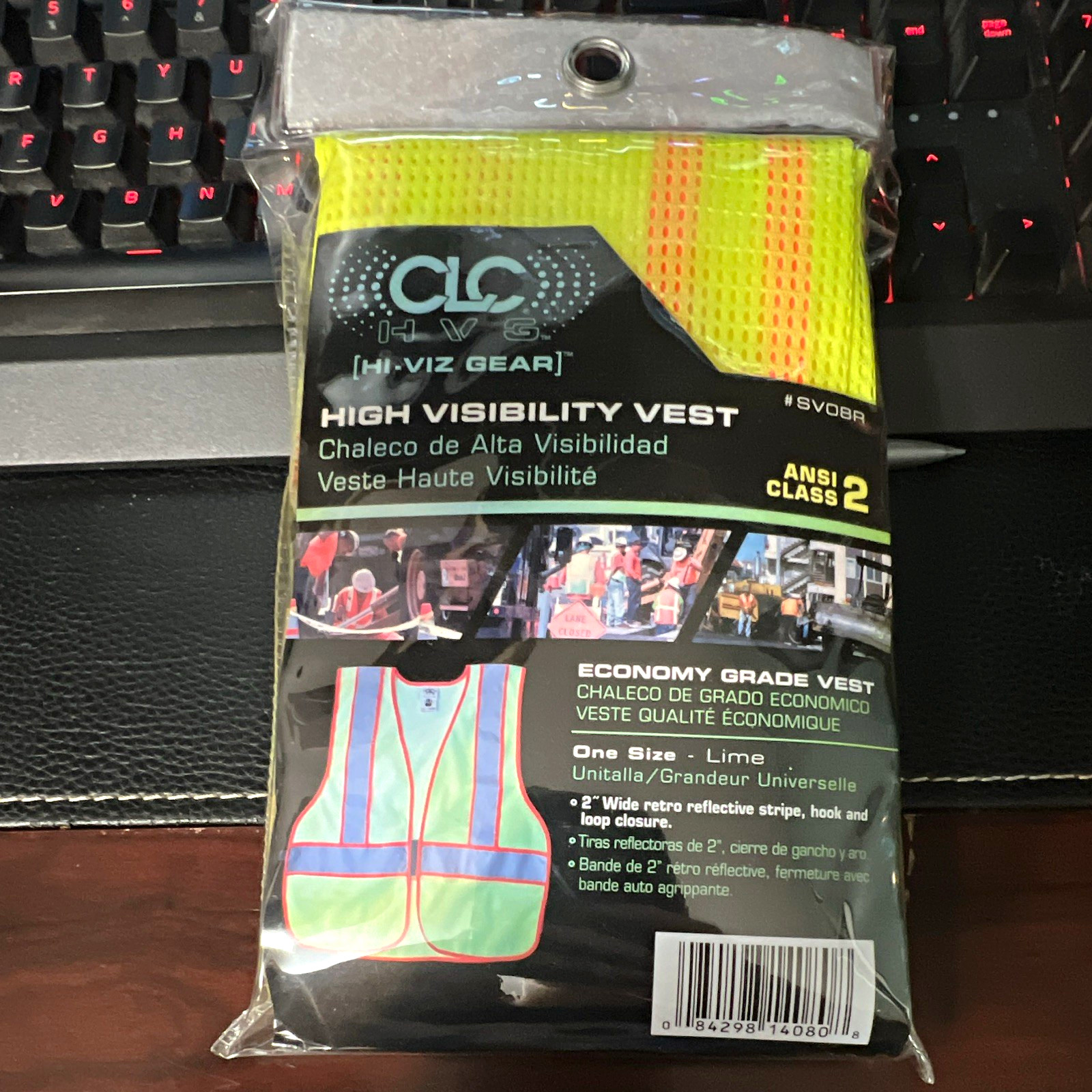 CLC Hi-Vis Safety Vest ANSI Class 2 SV08R One Size Hi-Visibility Green CLC Hi-Vis Safety Vest ANSI Class 2 SV08R One Size Hi-Visibility Green