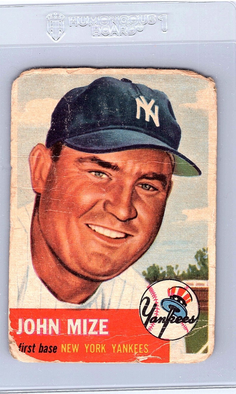 1953 Topps - Johnny Mize #77 POOR