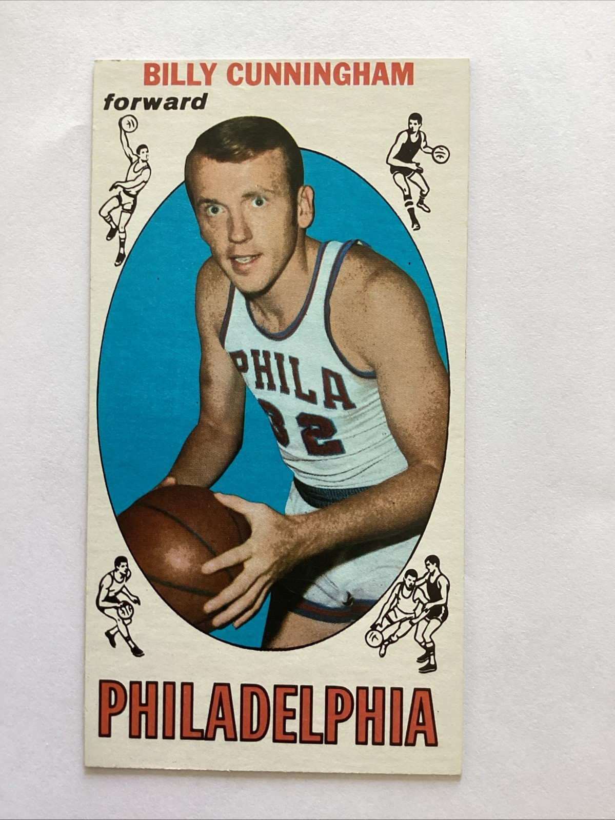 1969-70 Topps #40 Billy Cunningham Philadelphia 76ers Rookie Card RC