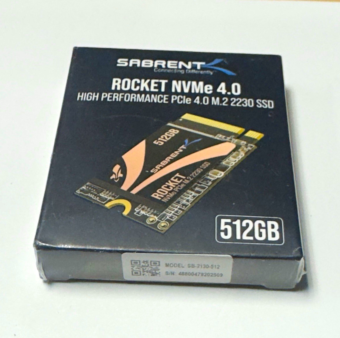 SABRENT Rocket 512GB NVMe PCIe 4.0 M.2 2230 Internal SSD SB-2130-512 SABRENT Rocket 512GB NVMe PCIe 4.0 M.2 2230 Internal SSD SB-2130-512