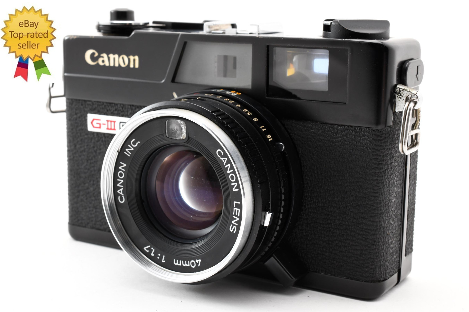 Canon Canonet QL17 GIII Black 35mm Rangefinder Film Camera 40mm F1.7
