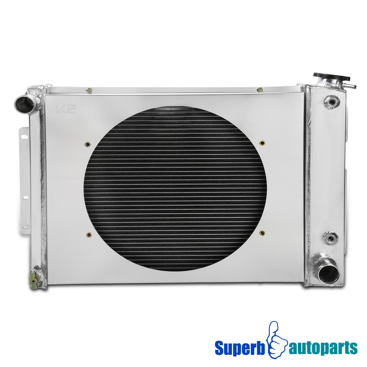 Fits 1967-1969 Chevrolet Camaro Cooling 3 Row Radiator Fan Shroud