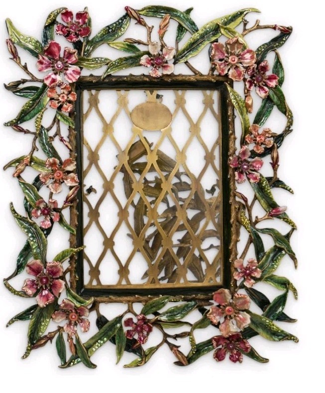 Jay Strongwater HUGE Fiji Oleander Frame 12 1/2\