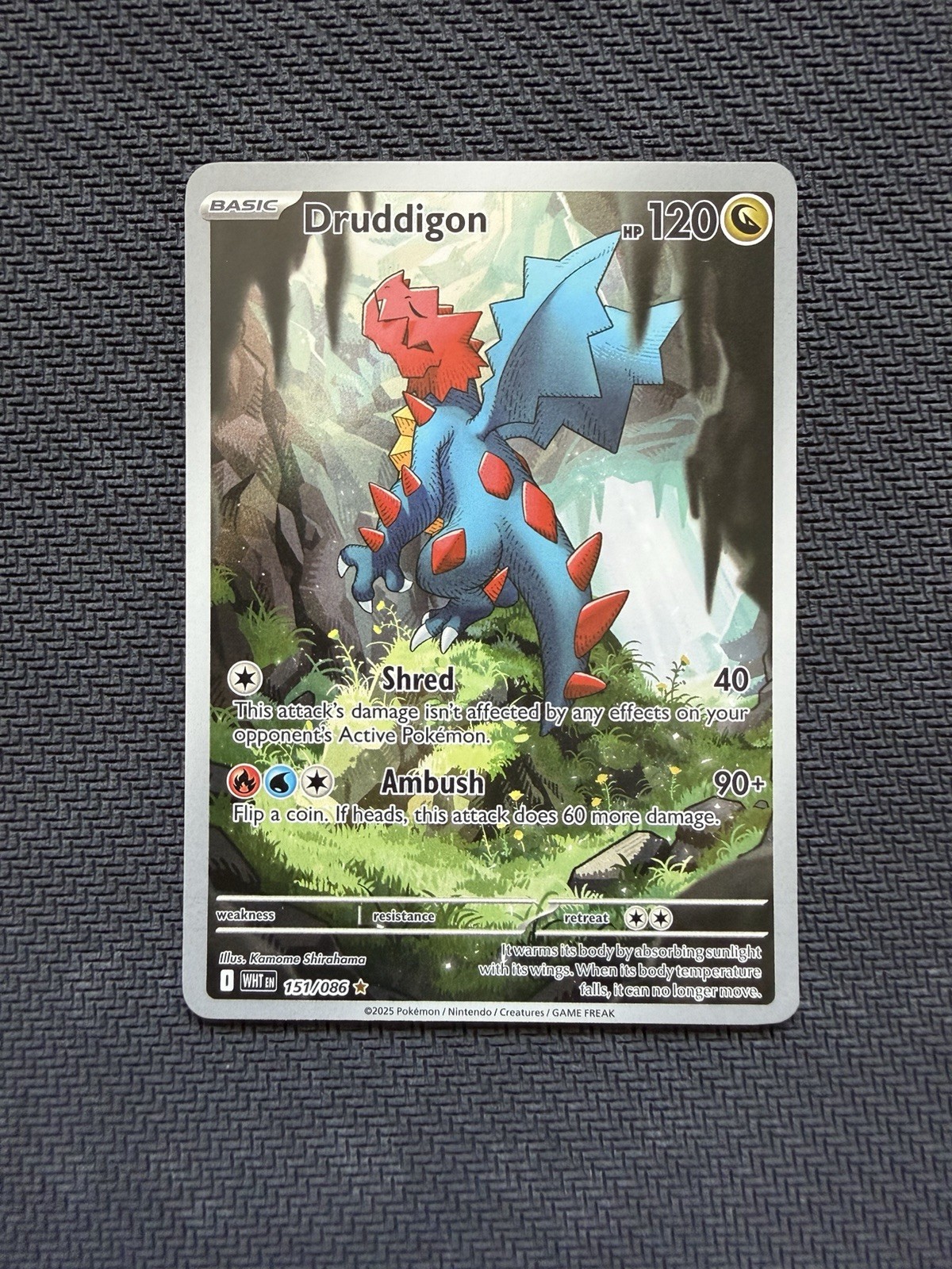 Druddigon 151/086 Illustration Rare White Flare Pokémon TCG Druddigon 151/086 Illustration Rare White Flare Pokémon TCG