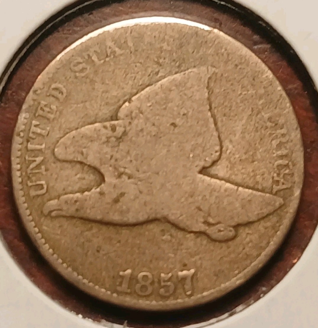 1857 Flying Eagle Cent AG+ #01